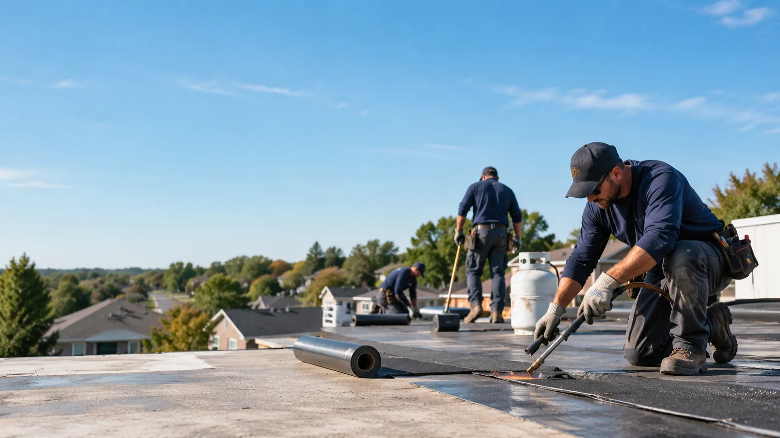 Flat Roof Leak Repair providers in Ina, IL
